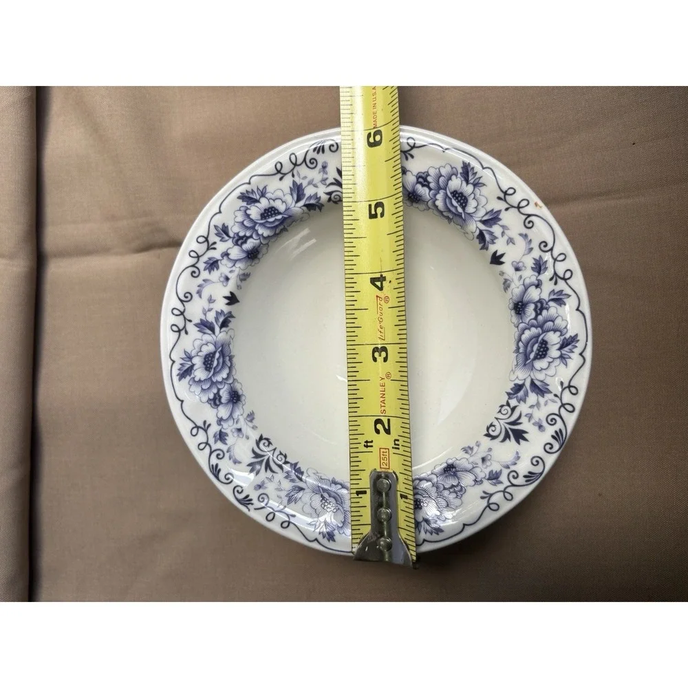 Blue & White Iroquois Clinton Inn Cereal Bowls Set of 4 Henry Ford Museum 6